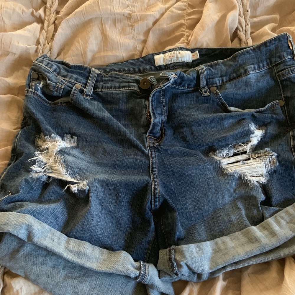 Denim shorts